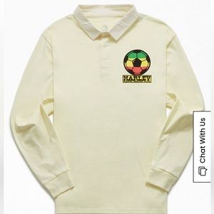 Marley Rasta Soccer Club Long Sleeve Polo Shirt ⚽️